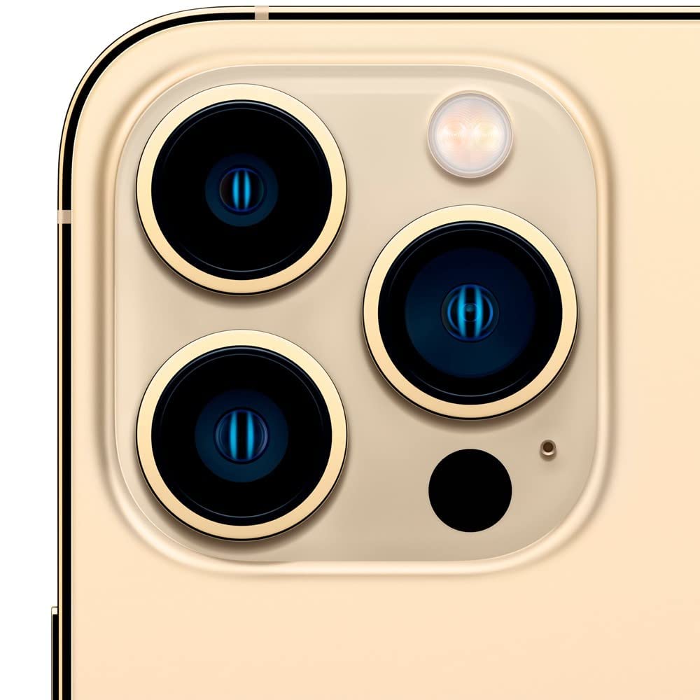 Apple iPhone 13 Pro Desbloqueado- 6.1" OLED , Chip A15 Bionic, 4GB RAM, 1 TB Externo, Cámara Frontal 12MP, 2532 x 1170 pixeles a 460 pp ,Ceramic Shield, Oro Gold Reacondicionado
